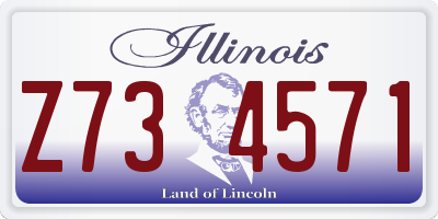 IL license plate Z734571