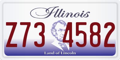 IL license plate Z734582