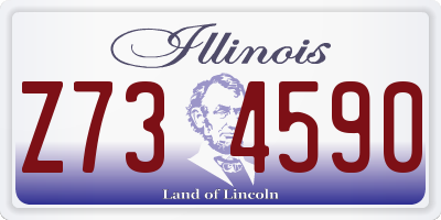 IL license plate Z734590