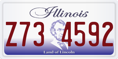 IL license plate Z734592