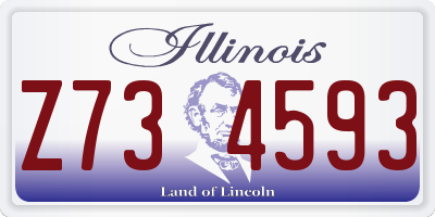 IL license plate Z734593