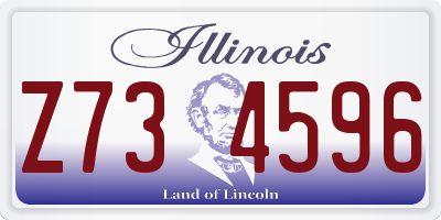 IL license plate Z734596