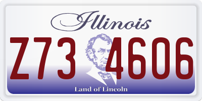 IL license plate Z734606