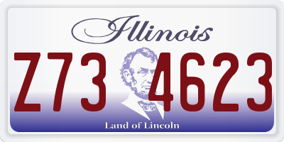 IL license plate Z734623
