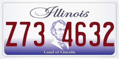 IL license plate Z734632