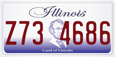 IL license plate Z734686