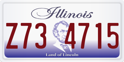 IL license plate Z734715