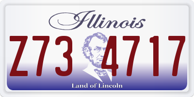 IL license plate Z734717