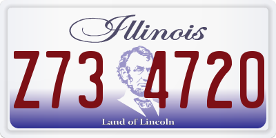 IL license plate Z734720