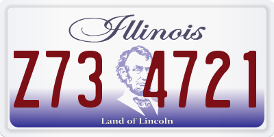 IL license plate Z734721