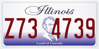 IL license plate Z734739