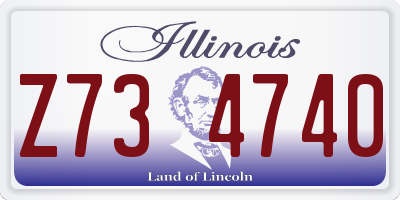 IL license plate Z734740