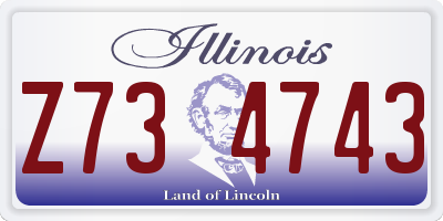 IL license plate Z734743