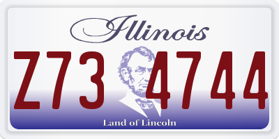IL license plate Z734744