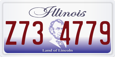 IL license plate Z734779