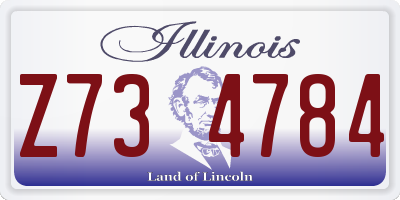 IL license plate Z734784