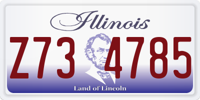 IL license plate Z734785
