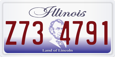 IL license plate Z734791