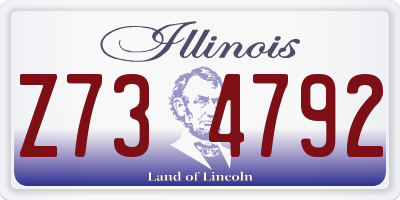 IL license plate Z734792