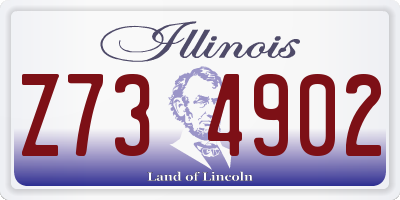 IL license plate Z734902