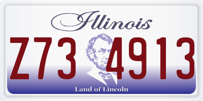 IL license plate Z734913