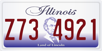 IL license plate Z734921
