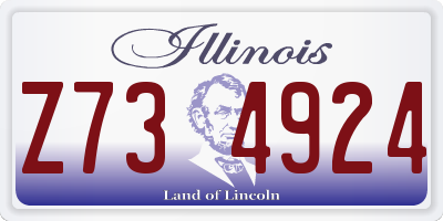 IL license plate Z734924