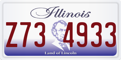 IL license plate Z734933
