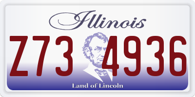IL license plate Z734936