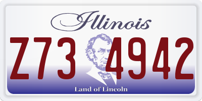 IL license plate Z734942