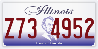 IL license plate Z734952
