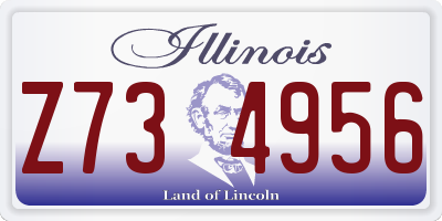 IL license plate Z734956