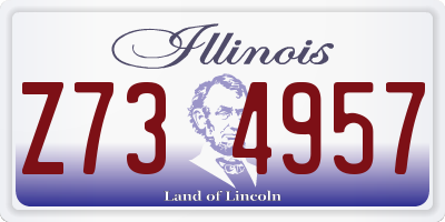 IL license plate Z734957