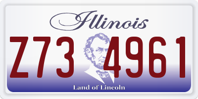 IL license plate Z734961