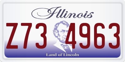 IL license plate Z734963