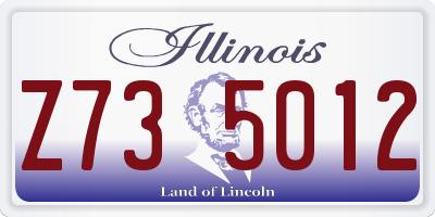 IL license plate Z735012