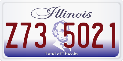 IL license plate Z735021