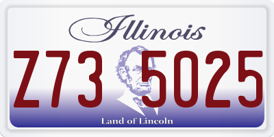 IL license plate Z735025