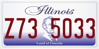 IL license plate Z735033