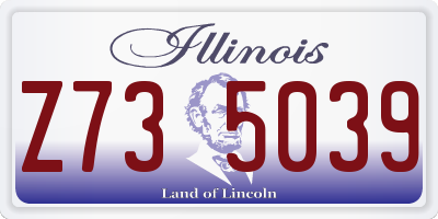 IL license plate Z735039