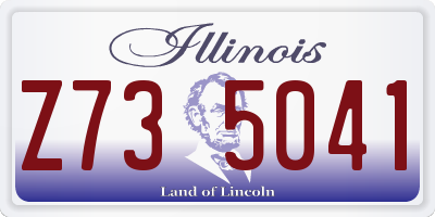 IL license plate Z735041