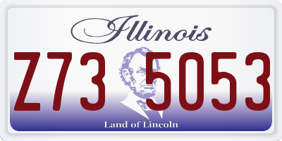 IL license plate Z735053