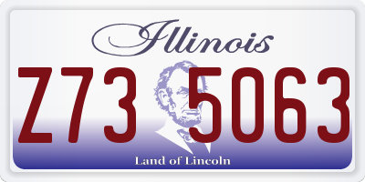 IL license plate Z735063