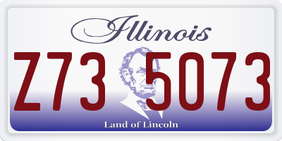 IL license plate Z735073