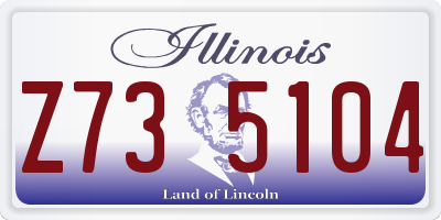 IL license plate Z735104