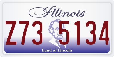 IL license plate Z735134