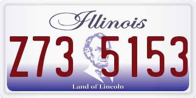 IL license plate Z735153