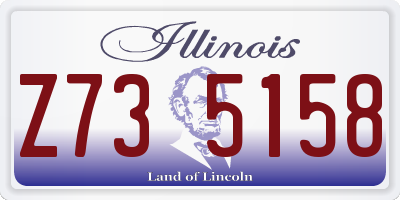 IL license plate Z735158