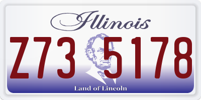 IL license plate Z735178