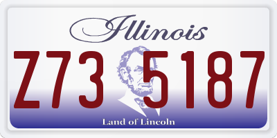 IL license plate Z735187